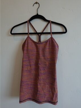 Lululemon Pink Multicolor Strappy Tank